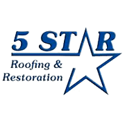 5 Star Roofing and Restoration Logo