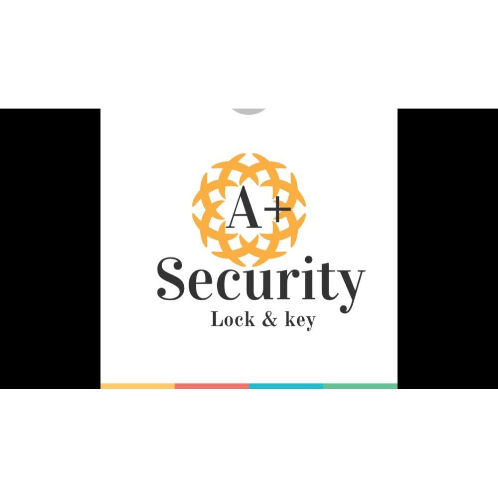 A+ Security Lock & Key Logo