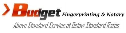Budget Fingerprinting & Notary Logo