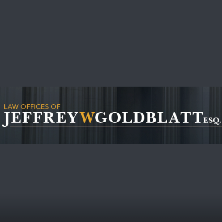 Law Offices of Jeffrey W. Goldblatt Esq. Logo