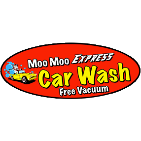 Moo Moo Express Car Wash Logo