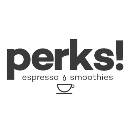 Perks! Coffee, Espresso, & Smoothies Logo
