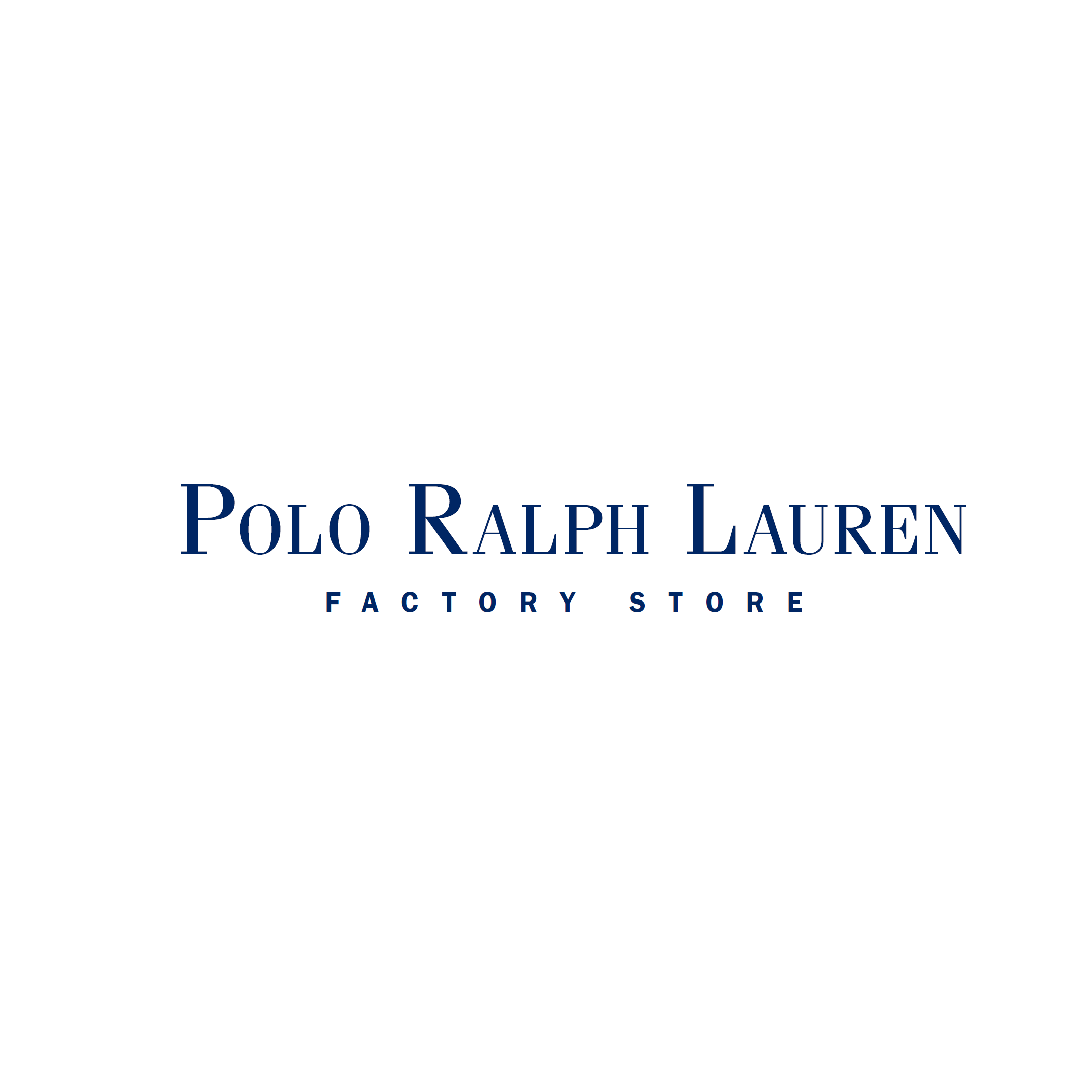 Polo Ralph Lauren Clearance Factory Store Logo